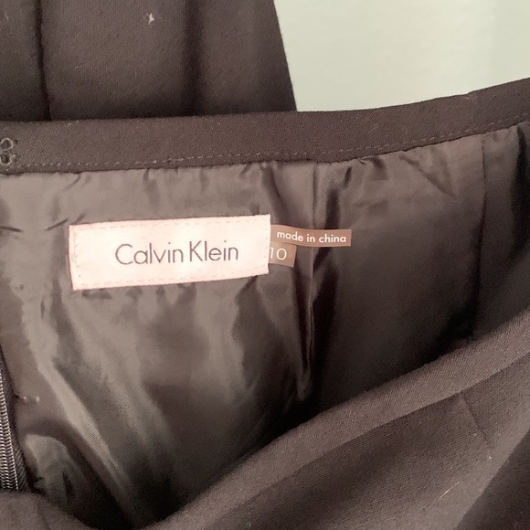 Calvin Klein suit skirt set size 10 polyester rayon spandex dry clean only - Picture 6 of 8